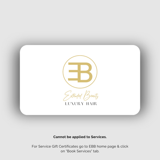 Extended Beauty E-Gift Card: Hair Extensions & Beauty Essentials only (not services)