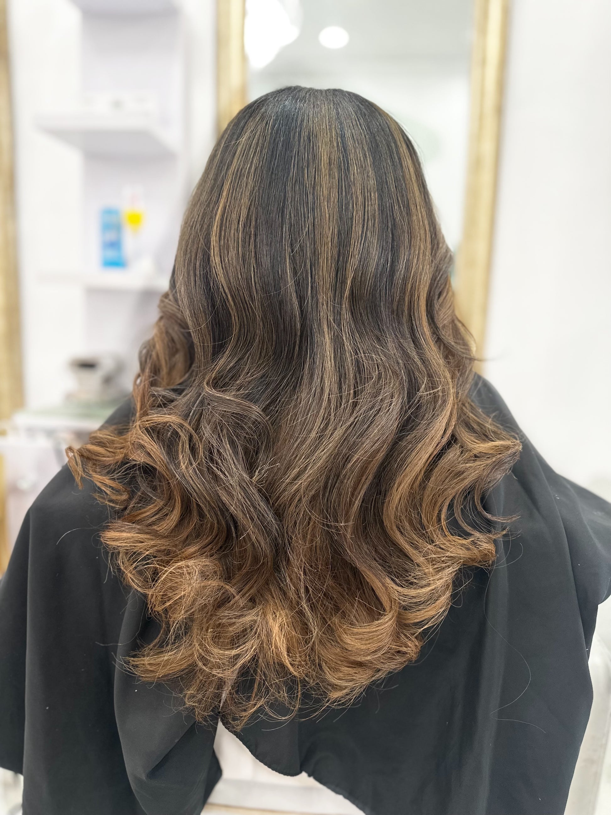 Island Curl Clip-Ins dyed Custom Highlights